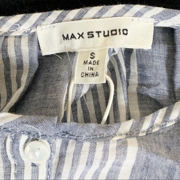 Max STUDIO grey striped blouse. Size S - Picture 5 of 5